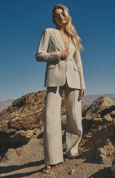 Emerson Linen Blazer | Pumice